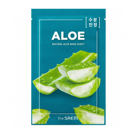 Маска тканевая с экстрактом алое вера The Saem Natural Aloe Mask Sheet