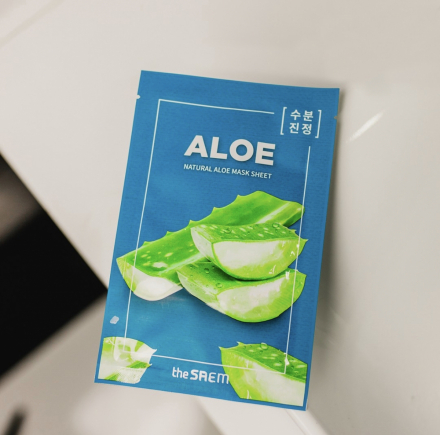 Маска тканевая с экстрактом алое вера The Saem Natural Aloe Mask Sheet