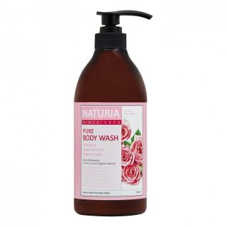 Гель для душа с ароматом розовой воды Naturia Pure Body Wash Rose &amp; Rosemary