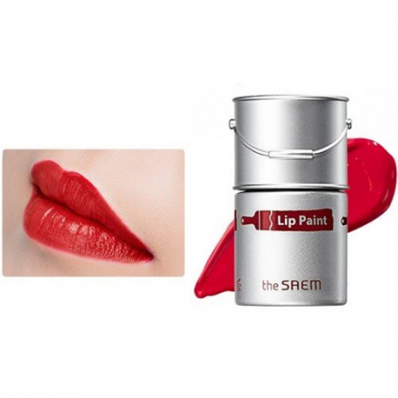 Тинт-помада для губ THE SAEM Lip Paint 02 Fiery Red