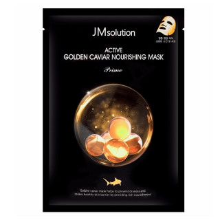 Маска тканевая для лица с икрой JMsolution Active Golden Caviar Nourishing Mask Prime