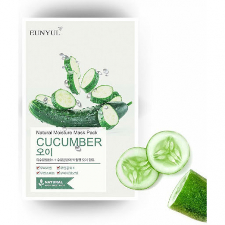 Маска для лица тканевая с экстрактом огурца Eunyul Natural Moisture Mask Pack Cucumber
