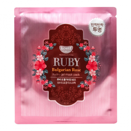 Маска для лица гидрогелевая с розой Koelf Bulgarian Rose hydro gel mask pack