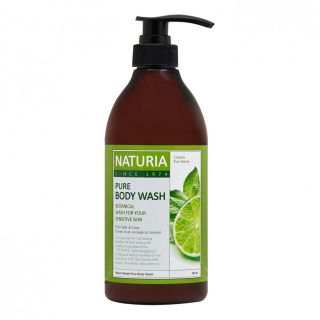 Гель для душа с мятой и лаймом Naturia Pure Body Wash Wild Mint &amp; Lime