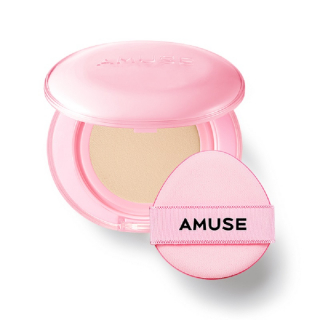Кушон с сияющим финишем Amuse Dew Power Vegan Cushion SPF50+ PA++++ 1.5 Natural