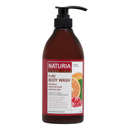 Гель для душа с клюквой и апельсином Naturia Pure Body Wash Cranberry &amp; Orange