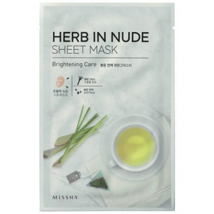 Маска для лица MISSHA Herb In Nude Sheet Mask (Brightening Care)