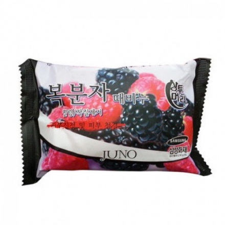 Мыло с отшелушивающим эффектом с малиной Juno Rubus Coreanus Peeling Soap