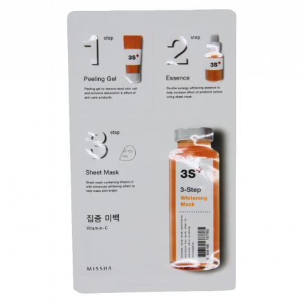 Маска для лица отбеливающая  MISSHA 3step Whitening Mask