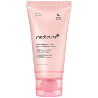 Маска-плёнка ночная с PDRN и кофеином Medicube PDRN Pink Caffeine Night Wrapping Mask