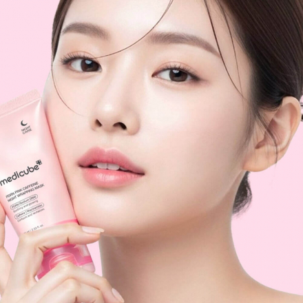 Маска-плёнка ночная с PDRN и кофеином Medicube PDRN Pink Caffeine Night Wrapping Mask