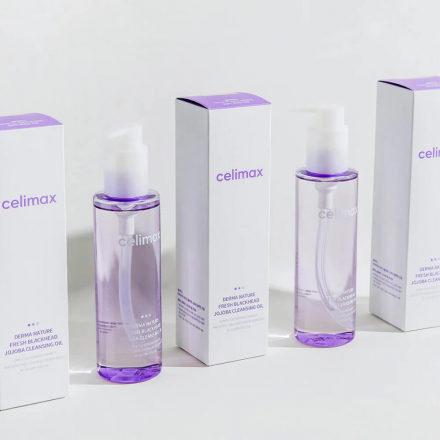 Гидрофильное масло от чёрных точек Celimax Derma Nature Fresh Blackhead Jojoba Cleansing Oil
