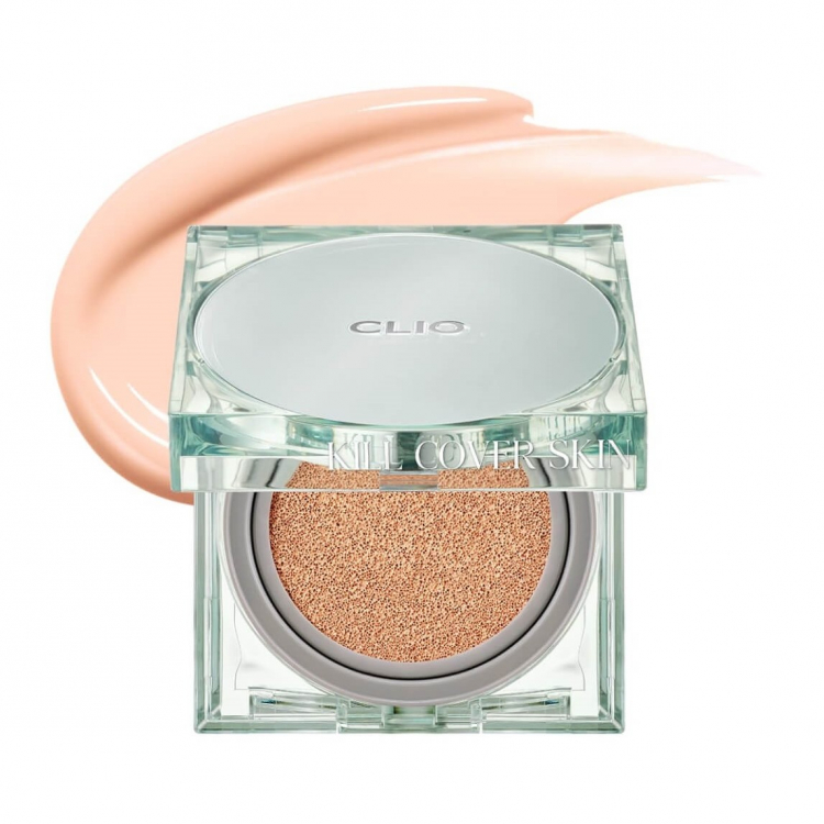 Кушон фиксирующий с матовым финишем Clio Kill Cover Skin Fixer Cushion 21C Lingerie SPF50+ PA+++ 