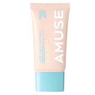 Тонирующий солнцезащитный крем Amuse Beige Tone-Up 365 Vegan Sunscreen SPF 50+ PA++++ 