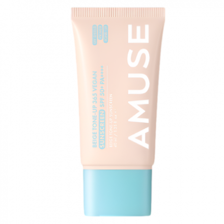 Тонирующий солнцезащитный крем Amuse Beige Tone-Up 365 Vegan Sunscreen SPF 50+ PA++++ 