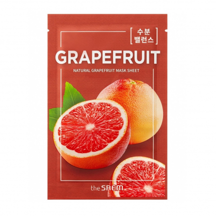Маска тканевая с экстрактом грейпфрута The Saem Natural Grapefruit Mask Sheet