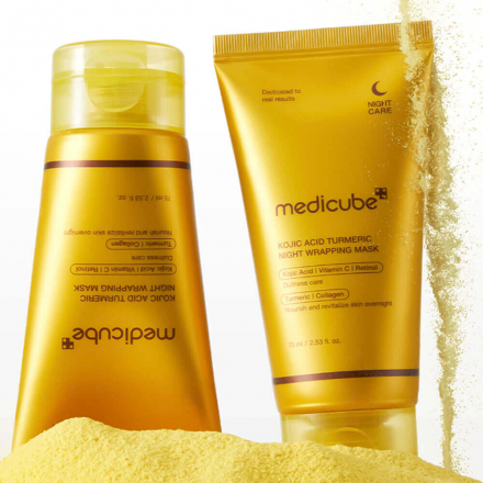 Маска-плёнка ночная с койевой кислотой Medicube Kojic Acid Turmeric Night Wrapping Mask