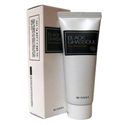 Маска-плёнка для носа Missha Black Ghassoul Peel Off Nose Pack