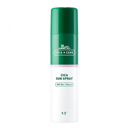Солнцезащитный спрей для чувствительной кожи лица VT Cosmetics Cica Sun Spray 50++++
