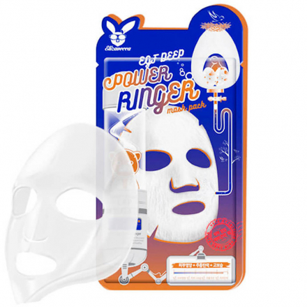 Маска для лица тканевая с эпидермальным фактор Elizavecca EGF Deep Power Ringer Mask Pack