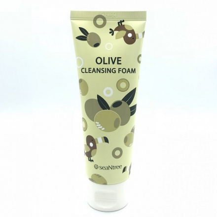 Пенка для умывания с оливой SEANTREE Olive 100 Cleansing Foam