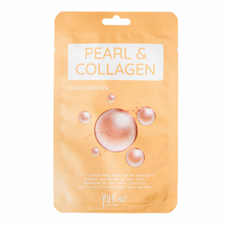 Тканевая маска с экстрактом жемчуга и коллагеном Yu-r Me Pearl &amp; Collagen Sheet Mask