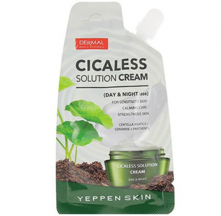 Крем для лица восстанавливающий Dermal Yeppen Skin Cicaless Solution Cream