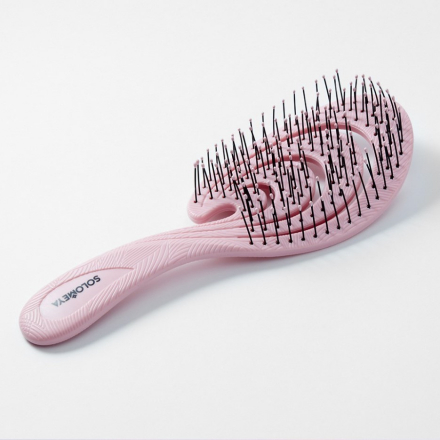 Расческа для волос гибкая Solomeya Flex Bio Hair Brush Pink Wave