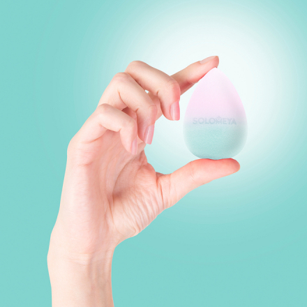Спонж косметический меняющий цвет Solomeya Color Changing Blending Sponge Blue-Pink