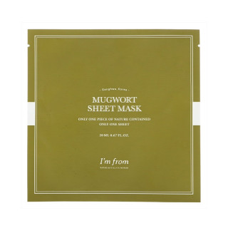 Тканевая маска для проблемной кожи с полынью I'm From Mugwort Sheet Mask