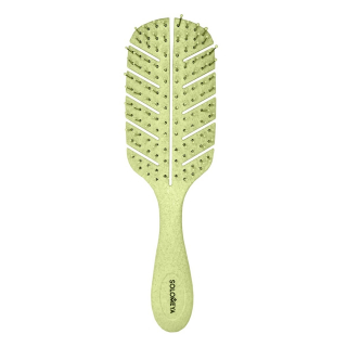 Расческа для волос массажная Solomeya Scalp Massage Bio Hair Brush Mini Green
