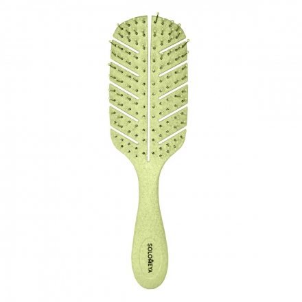 Расческа для волос массажная Solomeya Scalp Massage Bio Hair Brush Mini Green