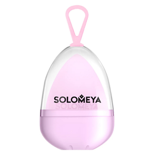 Спонж косметический большой меняющий цвет Solomeya Color Changing Blending Sponge Purple-Pink