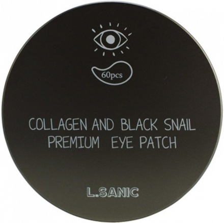 Патчи для глаз гидрогелевые с коллагеном и муцином черной улитки L. Sanic Collagen Аnd Black Snail Premium Eye Patch