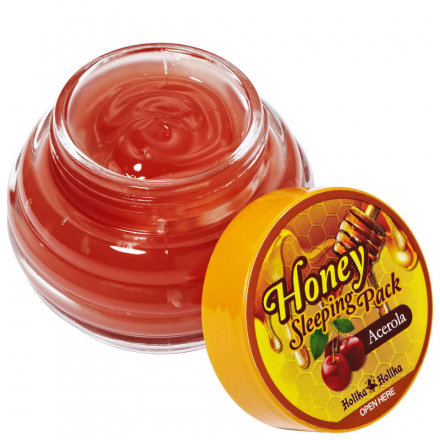 Маска ночная медовая с ацеролой Holika Holika  Honey Sleeping Pack Acerola