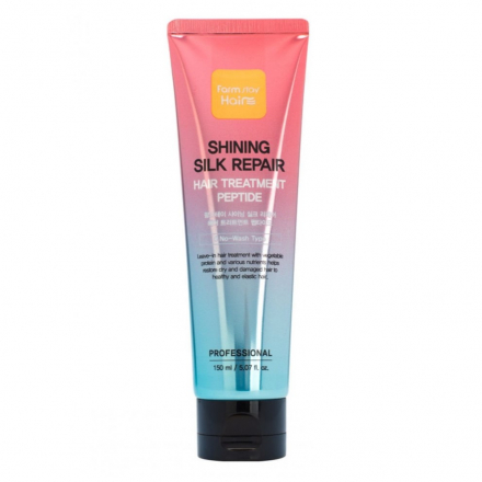 Маска для волос пептидная восстанавливающая FarmStay Shining Silk Repair Hair Treatment Peptide