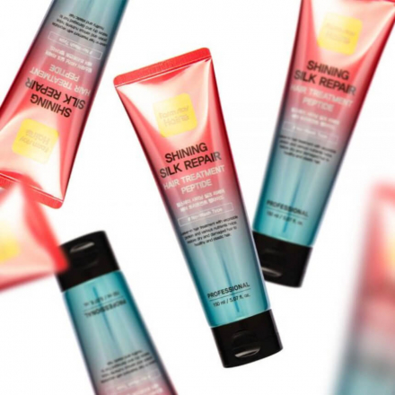  Маска для волос пептидная восстанавливающая FarmStay Shining Silk Repair Hair Treatment Peptide