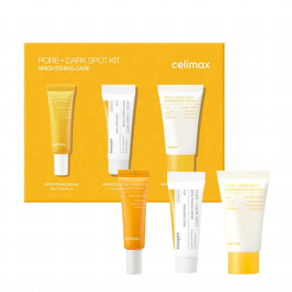 Набор миниатюр для выравнивания тона лица Celimax Pore+Dark Spot Brightening Kit 