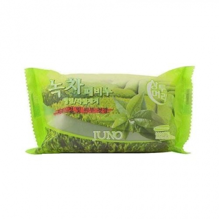 Мыло-пилинг парфюмированное, с экстрактом зеленого чая Juno Peeling Soap Green Tea
