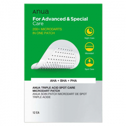 Патчи точечные игольчатые противовоспалительные Anua Triple Acid Spot Care Microdart Patch