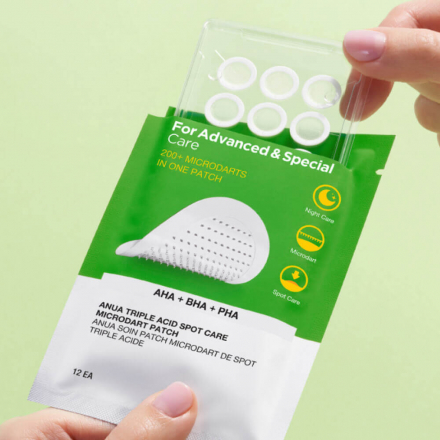 Патчи точечные игольчатые противовоспалительные Anua Triple Acid Spot Care Microdart Patch