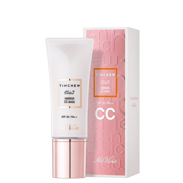 CC крем для лица с эффектом праймера Tinchew Vita 7 MIRROR CC BASE SPF30 PA++
