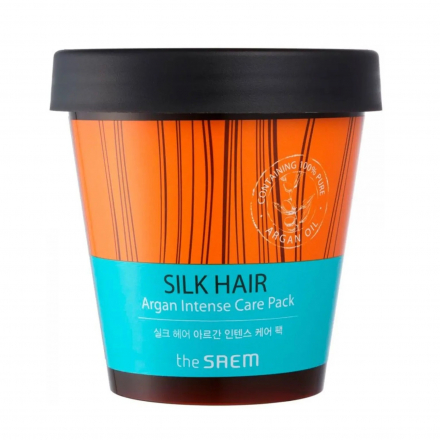 Маска интенсивная для волос The Saem Silk Hair Argan Intense Care Pack