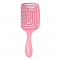 Расческа для сухих и влажных волос с ароматом клубники Solomeya Wet Detangler Brush Paddle Strawberry