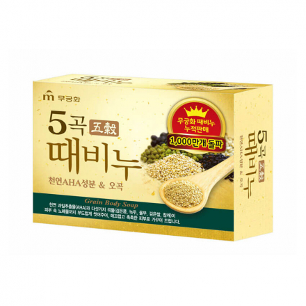 Мыло-скраб для тела со злаками Mukunghwa Five Grains Scrub Soap