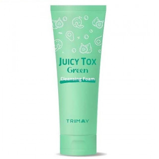Пенка для умывания с зелёным комплексом Trimay Juicy Tox Green Cleansing Foam
