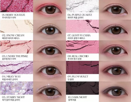 Палетка теней Rom&amp;nd Better Than Palette 07. Berry Fuchsia Garden