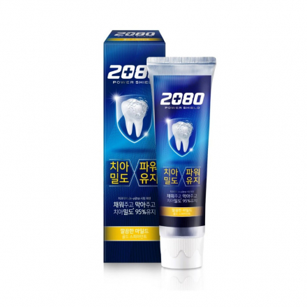 Зубная паста защитная с мятным вкусом Aekyung 2080 Power Shield Gold Mint (золотая полоска)