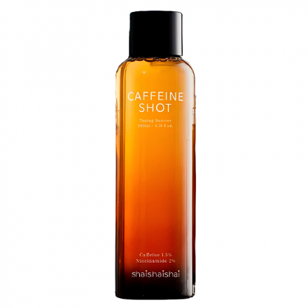 Тонер-бустер лимфодренажный с кофеином, ниацинамидом и кислотами Shaishaishai Caffeine Shot Toning Booster