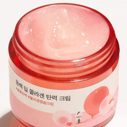 Крем для лица с коллагеном и камелией Round Lab Camellia Deep Collagen Firming Cream